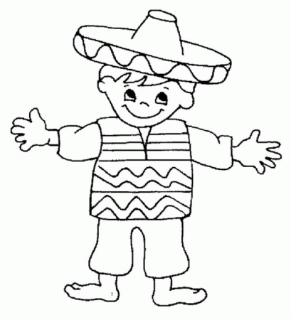 Mexican - Coloring Pages for Kids and for Adults