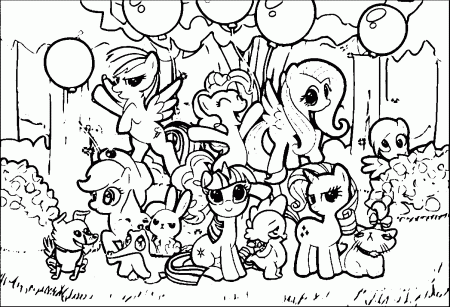 Pony Cartoon My Little Pony Coloring Page 152 | Wecoloringpage