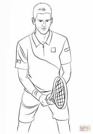 Novak Djokovic coloring page | Free Printable Coloring Pages