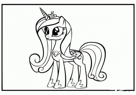 my little pony princess cadence coloring pages - High Quality ...