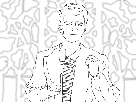 Rick Astley coloring pages