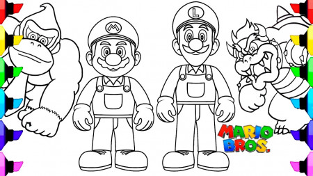 New Coloring Pages The Super Mario Bros. Movie / How to Color / Disfigure -  Blank [NCS Release] - YouTube
