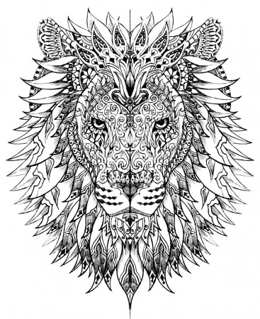 Pin Complicated Coloring Pages For Adults Animal