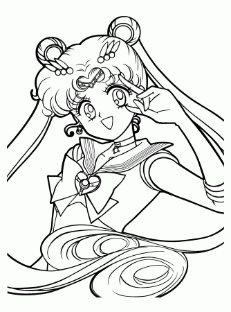 Sailor moon coloring pages to download and print for free