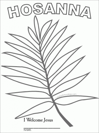 Coloring Page Palm Leaf - High Quality Coloring Pages