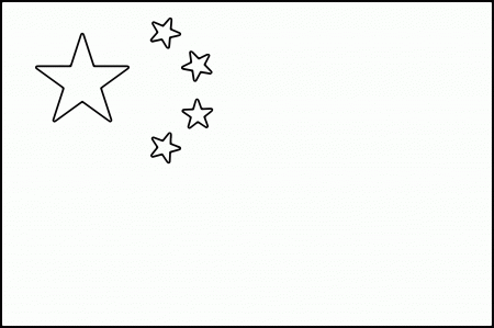 Chinese Flag Coloring Page - Coloring Home