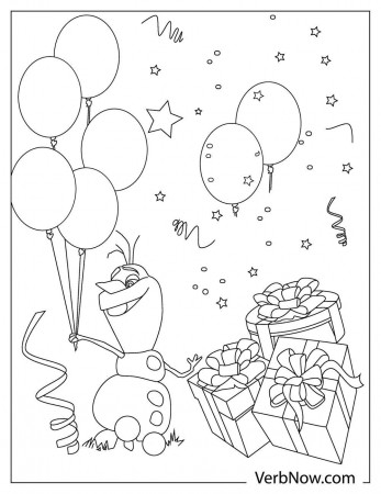 Free OLAF Coloring Pages & Book for Download (Printable PDF) - VerbNow
