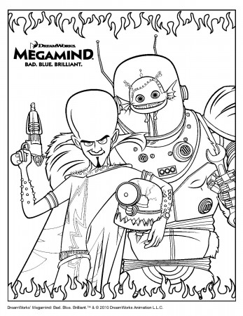 Drawing Megamind #46512 (Animation Movies) – Printable coloring pages