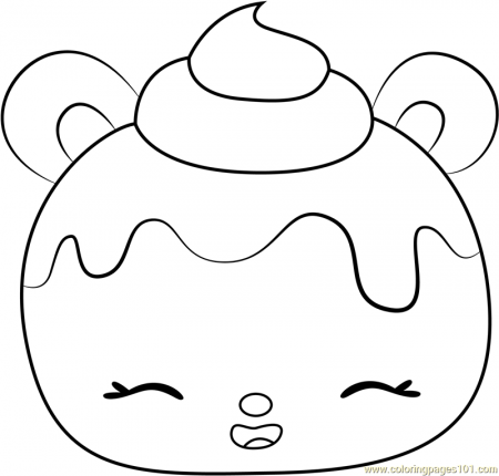 Red Velvety Coloring Page for Kids - Free Num Noms Printable Coloring Pages  Online for Kids - ColoringPages101.com | Coloring Pages for Kids