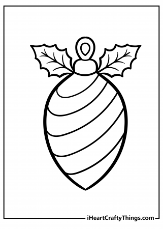 Printable Christmas Ornament Coloring Pages (Updated 2022)