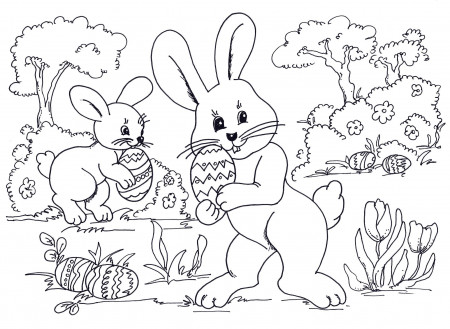 Easter Bunny Coloring Page (19 Pictures) - Colorine.net | 7390