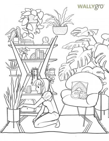 International Plant Appreciation Day Coloring Book Pages – WallyGrow