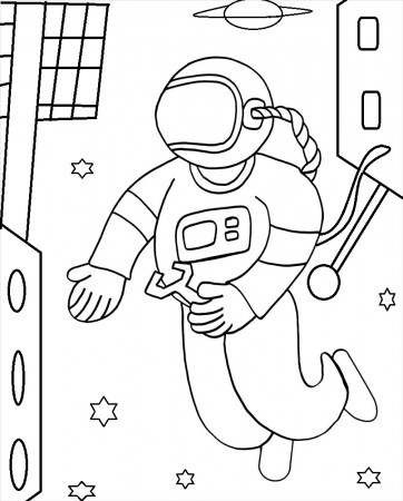 Printable Astronaut Coloring Pages For Kids