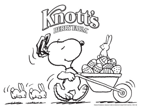 Knott's Springtime Coloring Pages - Knott's Berry Farm