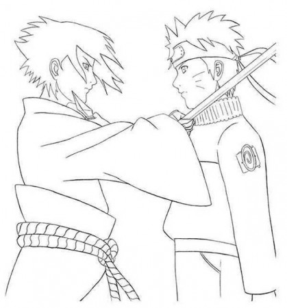 Naruto Sasuke Coloring Pages | Naruto drawings, Naruto and sasuke, Anime  lineart
