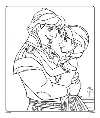 Anna & Kristoff from Disney's Frozen 1 | Free Coloring Pages ...