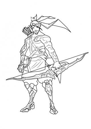 Overwatch Coloring Pages | Coloring pages, Cool coloring pages ...