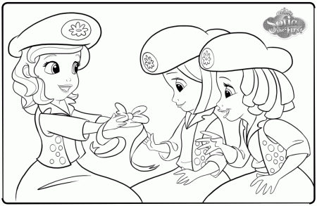Sofia The First Coloring Page With Wombeast Coloring Pages For ...