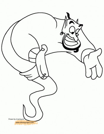 Genie Coloring Pages at GetDrawings | Free download