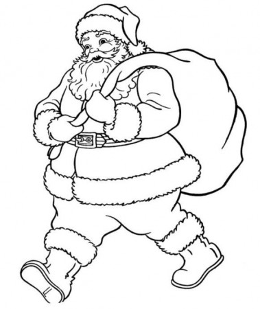 Hat Santa Claus Coloring Pages | Christmas Coloring pages of ...