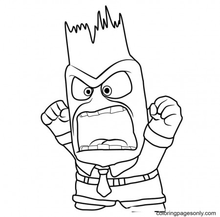 Anger is Very Angry Coloring Pages - Angry Face Coloring Pages - Coloring  Pages For Kids And Adults