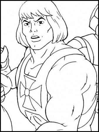 He-Man 1 Coloring Page - Free Printable Coloring Pages for Kids