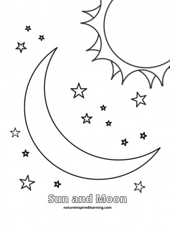 Realistic Moon Coloring Pages - Nature Inspired Learning