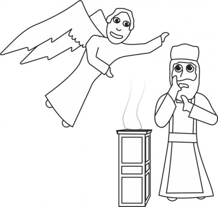 Elizabeth and Zachariah coloring page | Our Bible Coloring Pages ...