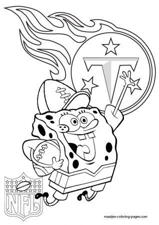 Tennessee Titans - Spongebob - Coloring Pages