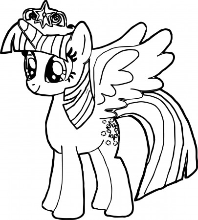 nice New Princess Twilight Sparkle Coloring Page | My little pony ...