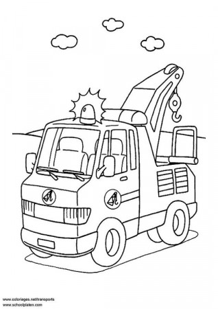 Coloring Page breakdown lorry - free printable coloring pages