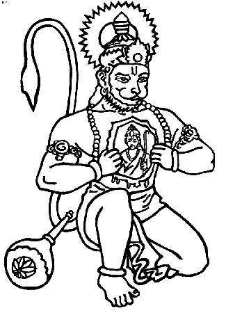 Ravana Mask Coloring Page | Free Printable Coloring Pages - Coloring Home