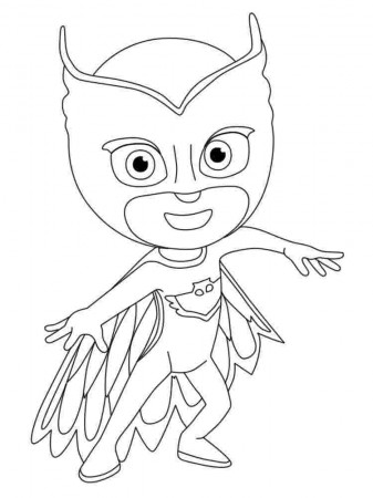 pj masks coloring pages owlette 14 best pjmasks heroes en pijamas ...