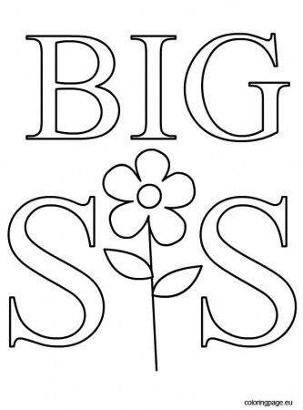 Big Sister Coloring Page - AZ Coloring Pages | Coloring pages, Birthday coloring  pages, Happy birthday coloring pages
