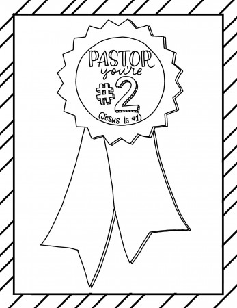 Pastor Appreciation Coloring Page - Lutheran Homeschool