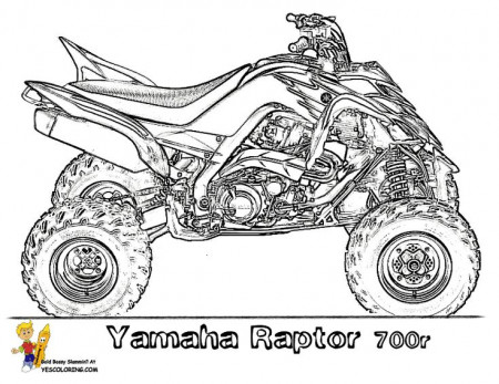 Stupendous DirtBike Coloring Pictures | YesColoring | Free | ATV | Love coloring  pages, Sports coloring pages, Truck coloring pages