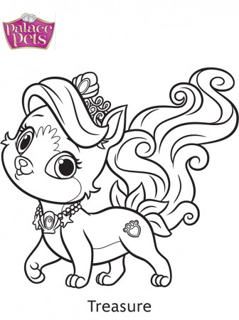 Palace Pets Coloring Pages - Free Printable Coloring Pages for Kids