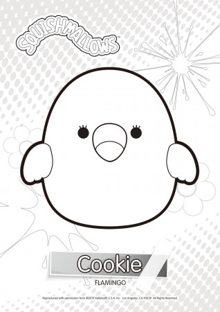 Cookie from Squishmallows Coloring Pages. in 2021 | Hello kitty coloring,  Coloring books, Cool coloring pages