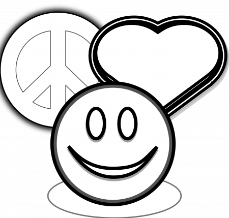 12 Pics of Printable Coloring Pages Peace And Love - Free ...