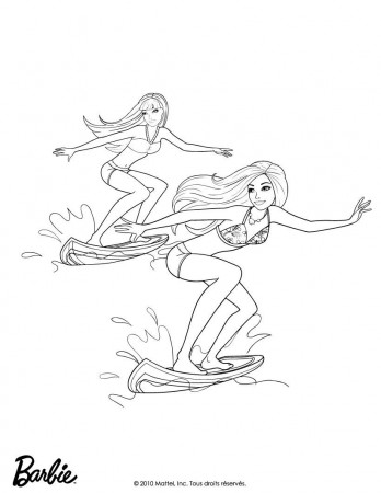 BARBIE in A MERMAID TALE coloring pages - QUEEN OF THE WAVES barbie