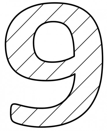 Number 9 Coloring Pages - Free Printable Coloring Pages for Kids