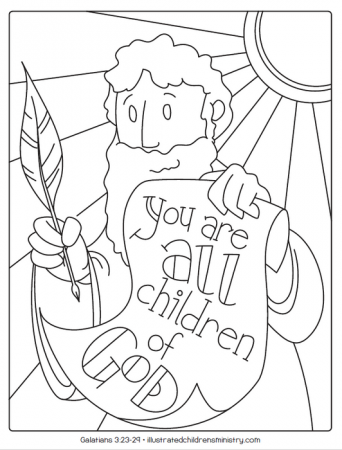 Bible Story Coloring Pages: Summer 2019 — Illustrated Ministry