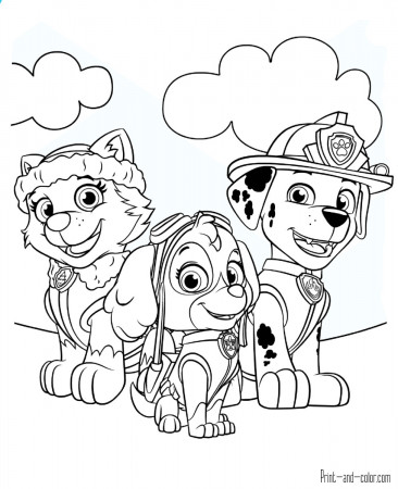 The top 21 Ideas About Paw Patrol Printable Coloring Pages - Best Coloring  Pages Inspiration and Ideas