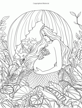 Mermaid Myth Mythical Mystical Legend Mermaids Siren Fantasy Mermaids Ocean  Sea Enchantment … | Mermaid coloring pages, Fairy coloring pages, Fantasy coloring  pages
