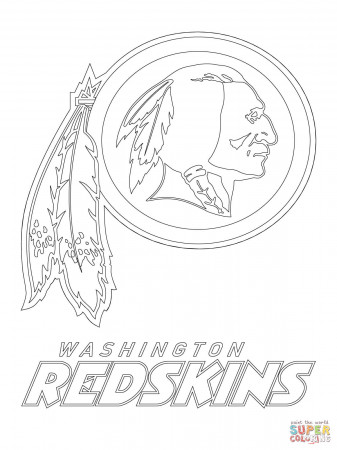 Washington Redskins Logo coloring page | Free Printable Coloring Pages