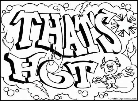 Coloring Pages Of Graffiti Letters - High Quality Coloring Pages