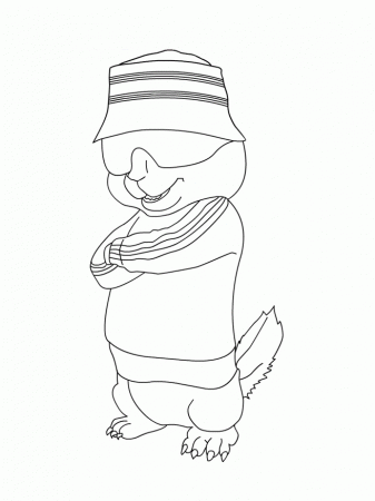 Alvin And The Chipmunks 2 Coloring Pages Sketch Coloring Page