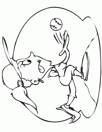 Softball coloring pages to download and print for free