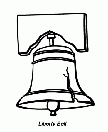 Liberty Bell Coloring Page - Coloring Pages for Kids and for Adults