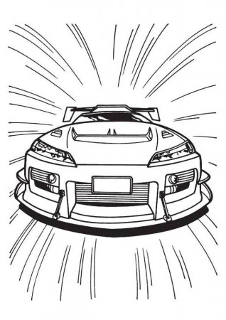 Hot Wheels Top Speed Car Coloring Page - NetArt